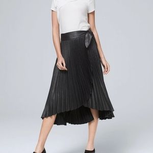 White House Black Market Asymmetrical Black Skirt